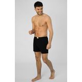 Phil & Co Wijde Boxershorts Jersey Stretch Effen Zwart 3-Pack - Maat M - Losse boxershort heren