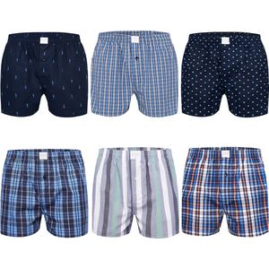 MG-1 - Boxershorts - Multicolor - 100% Katoen - Multipack van 6 Stuks