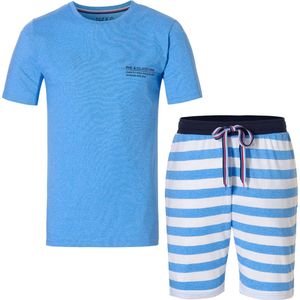 Phil & Co - Shortama - Pyjama Set - Gestreept - 60% Katoen, Korte Mouwen