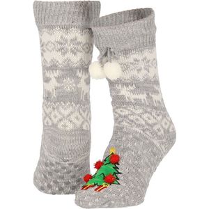 Apollo - Dames Huissokken - Rood - Acryl/Polyester - Antislip Onderkant