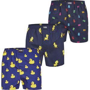 Happy Shorts - Boxershorts - Multicolor - 100% Katoen - Set van 3