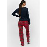 By Louise - Pyjamabroek - Geruit - Rood - Flanel