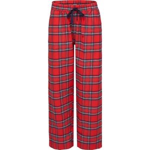 By Louise - Pyjamabroek - Zacht Katoenen Flanel - Koordsluiting - Lange Pijpen