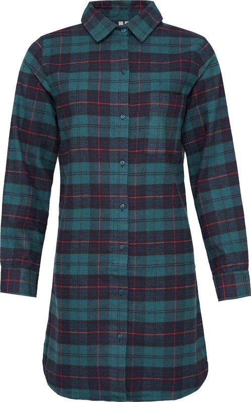 By Louise Dames pyjama nachthemd flanel geruit