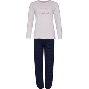 By Louise - Pyjama Set - Roze / Grijs Gestreept - Dames - Lange Mouwen - Katoen