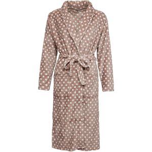 By Louise - Fleece Badjas - Gestipt - 100% Polyester