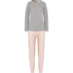 By Louise - Pyjama Set - Grijs/Roze - Dames - Lange Mouwen