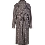 By Louise - Fleece Badjas - Antraciet - Dames