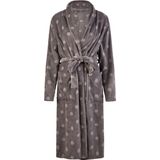 By Louise - Fleece Badjas - Antraciet - Dames