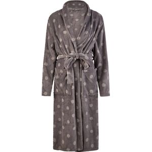 By Louise - Fleece Badjas - Antraciet - Dames