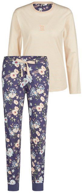 By Louise - Pyjama Set - Gebloemd - Oranje - 100% Katoen