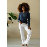 By Louise - Winter Pyjama Set - Blauw - Dames - Lange Pyjamabroek en Shirt met Lange Mouwen