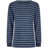 By Louise - Dames Winter Pyjama Set - Blauw - Katoen-Polyester Blend - Badstof, Vochtabsorberend