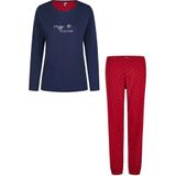 By Louise - Pyjama Set - Blauw - Lang - Katoen