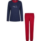 By Louise - Pyjama Set - Blauw - Lang - Katoen