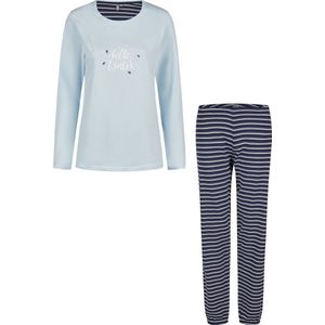 By Louise - Pyjama Set - Lichtblauw - Dames - Lang - Katoen