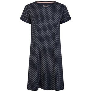By Louise - Essential - Nachthemd - Blauw - 100% Jersey Katoen
