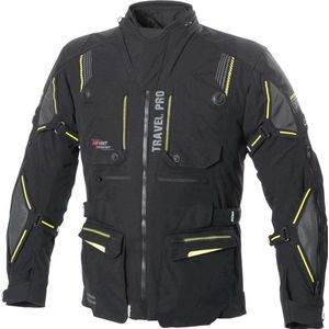 Büse Travel Pro Zwart Grijs Geel Textiel Jas - Maat 48 - Jas