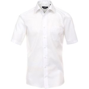 Casa Moda - Korte Mouw - Overhemd - Wit - 100% Katoen, Non Iron, Comfort Fit