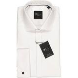 VENTI - Modern Fit - Overhemd - Wit - Strijkvrij - Boordmaat: 37