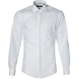 VENTI - Modern Fit - Overhemd - Wit - Strijkvrij - Boordmaat: 37