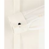 VENTI - Modern Fit - Overhemd - Beige - Dubbele Manchet en Kent Kraag - Strijkvrij