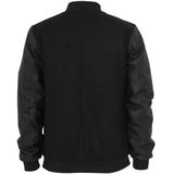 Urban Classics - Oldschool College Jacket - Herenjack - Zwart - 4XL
