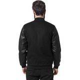 Urban Classics - Oldschool College Jacket - Herenjack - Zwart - 4XL