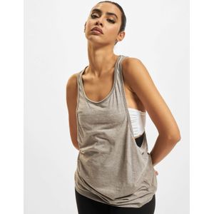 Urban Classics - Losse Burnout Tanktop - Sporttop - Olijf - Dames