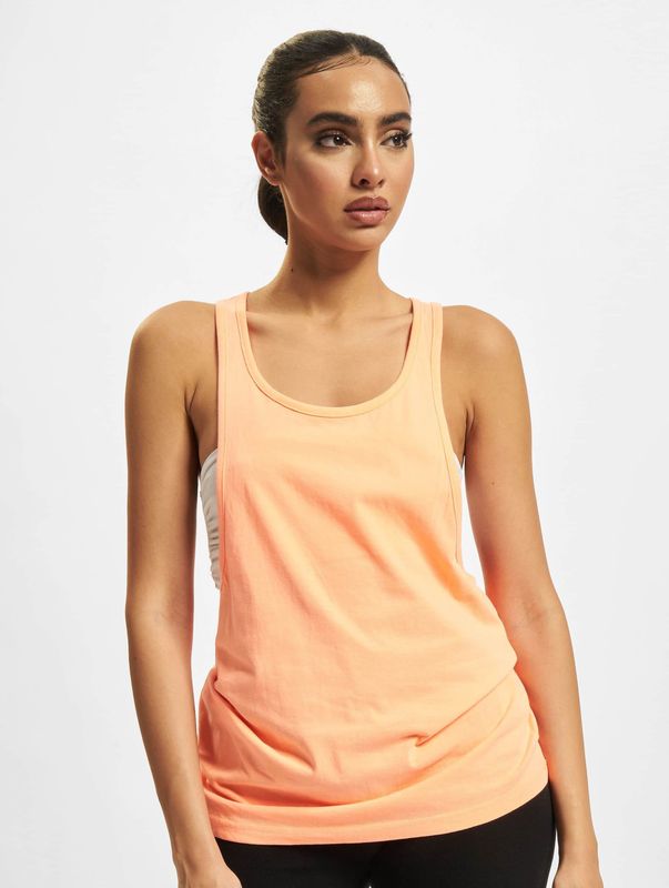 Urban Classics - Top - Oranje - Mouwloos - Normale Pasvorm