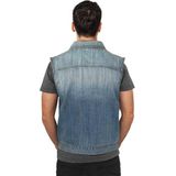 Urban Classics Denim Vest Vest lichtblauw Katoen - Basics, Street wear