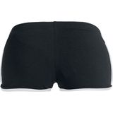 Urban Classics - Hot Pants - Korte Broeken - Zwart/Wit - Polyester/Katoen/Elastaan