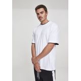 Urban Classics - Contrast Tall Heren T-shirt Wit Zwart
