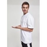 Urban Classics - Contrast Tall Heren T-shirt Wit Zwart