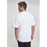 Urban Classics - Contrast Tall Heren T-shirt Wit Zwart