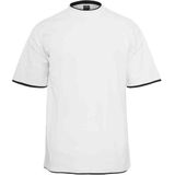 Urban Classics - Contrast Tall Heren T-shirt Wit Zwart
