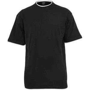 Urban Classics - Contrast Tall Heren T-shirt Zwart Wit
