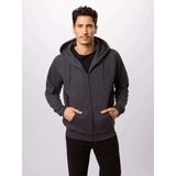 Hoodie - Grijs - Katoen/Polyester - Raglan Schouderuitsnijding