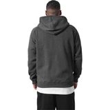 Hoodie - Grijs - Katoen/Polyester - Raglan Schouderuitsnijding