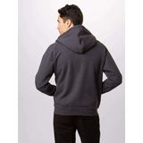 Hoodie - Grijs - Katoen/Polyester - Raglan Schouderuitsnijding