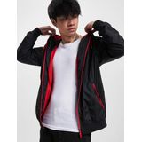 Urban Classics - Basic Jacket - S - Zwart/Rood