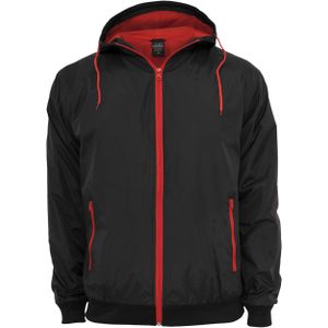 Urban Classics Contrast Windrunner Black/Red (M