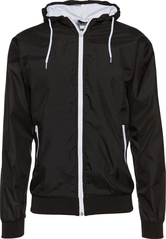 Urban Classics - Windstopper Contract Basic 2.0 - Jas - Zwart - Met Capuchon en Ritszakken