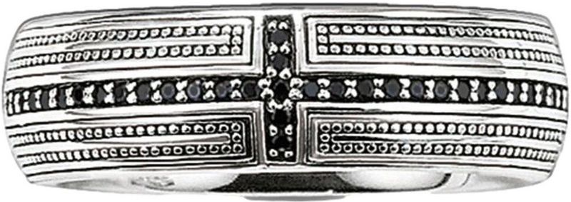 Thomas Sabo - Unisex Ring - Zilver - Zirconia - Zwart