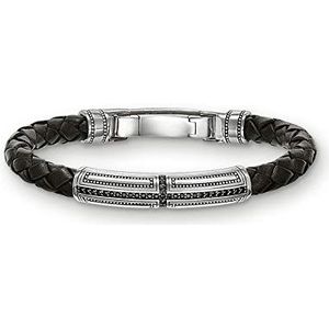Thomas Sabo - LB41-019-11 - Armband - Zwart - Leer - Zilver - Zirkoon