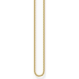 Thomas Sabo Damen-Kette ohne Anhänger 925 Silber teilvergoldet 90 cm - KE1106-413-12-L90