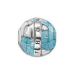 Thomas Sabo Damen-Bead KARMA Wunderbare Welt 925 Silber Emaille - K0036-007-1