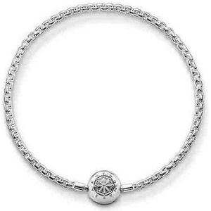Thomas Sabo Unisex armband Karma Beads 925 sterling zilver KA0001-001-12, 17,00 cm, Sterling zilver, Zirkonia,