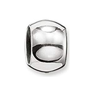 Thomas Sabo Dames Heren Stopper voor ketting armband Karma Beads 925 Sterling Zilver Silicone KS0002-585-12, 925 sterling zilver, siliconen, Geen edelsteen