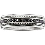 Thomas Sabo - Unisex Ring - Zilver - Zirconia - Zwart